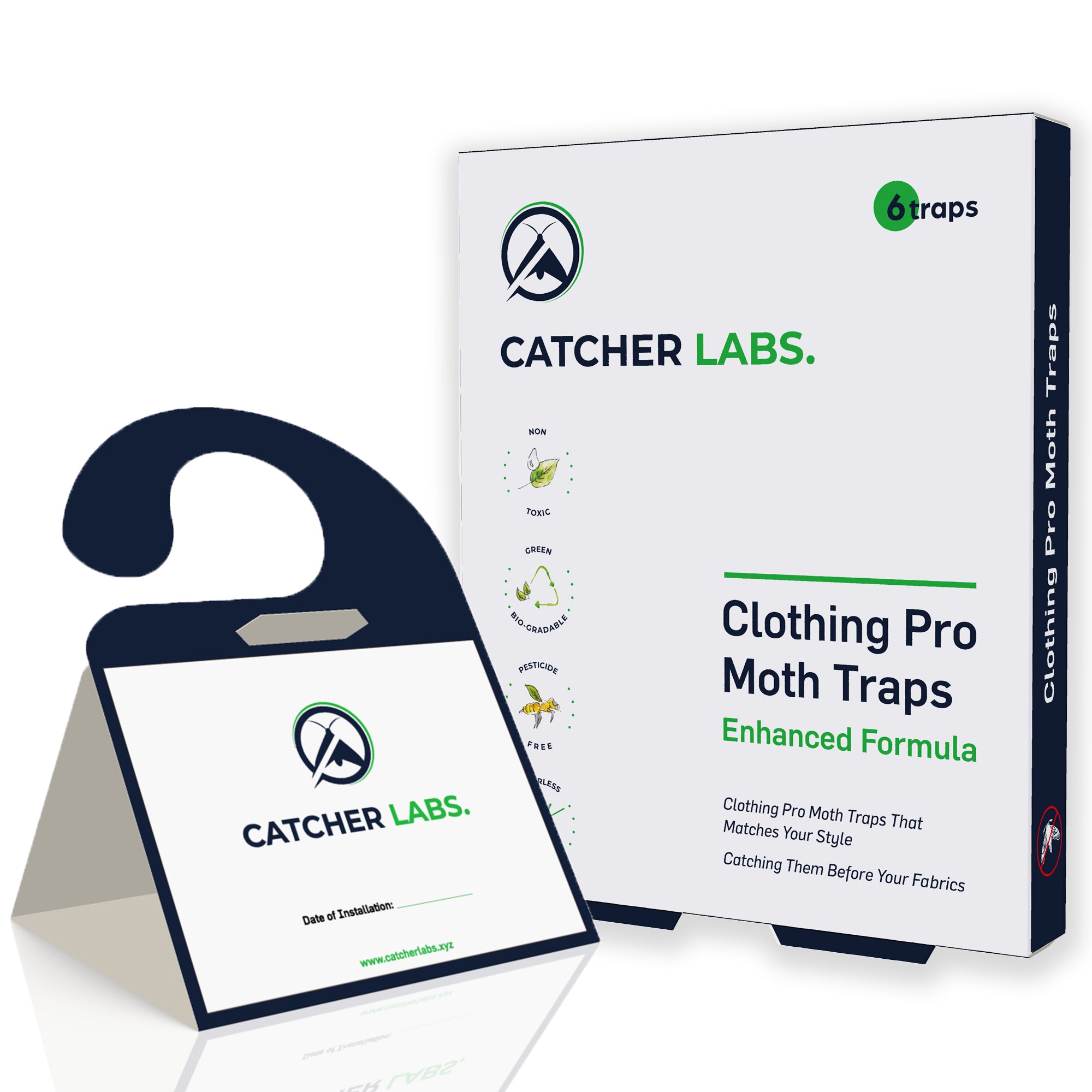 Catcher Labs Non-Toxic Moth Traps for Clothes - Closet Guardian, Clothing  Moth Traps - Safe For The Whole Family